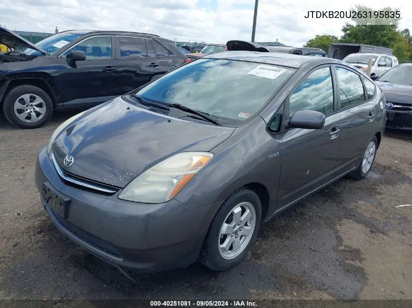 JTDKB20U263195835 2006 Toyota Prius