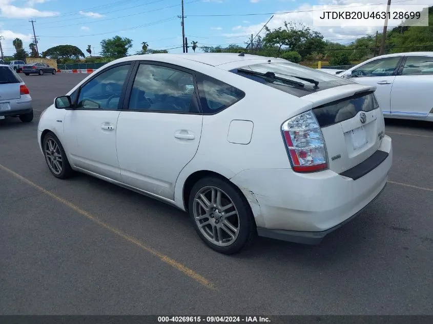 2006 Toyota Prius VIN: JTDKB20U463128699 Lot: 40269615