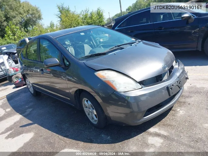 2006 Toyota Prius VIN: JTDKB20U563190161 Lot: 40269939