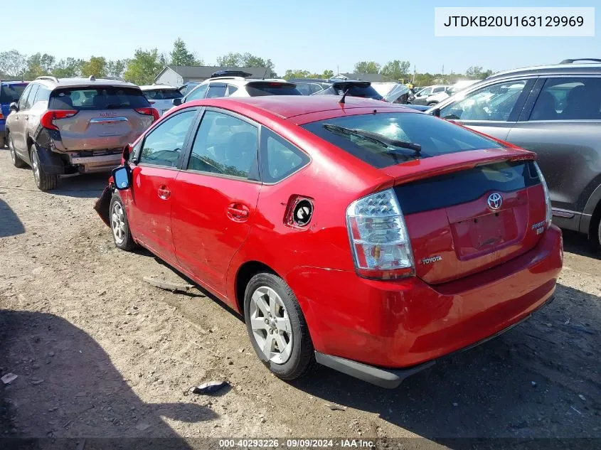 2006 Toyota Prius VIN: JTDKB20U163129969 Lot: 40293226