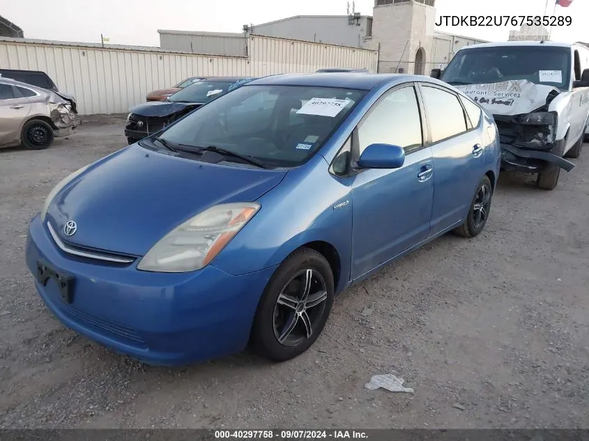 2006 Toyota Prius VIN: JTDKB22U767535289 Lot: 40297758