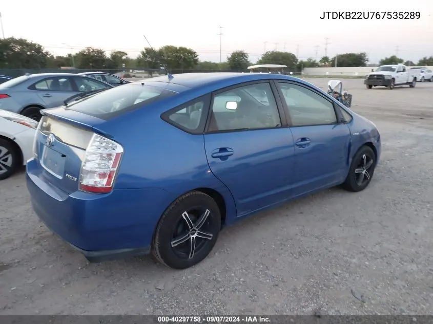 JTDKB22U767535289 2006 Toyota Prius