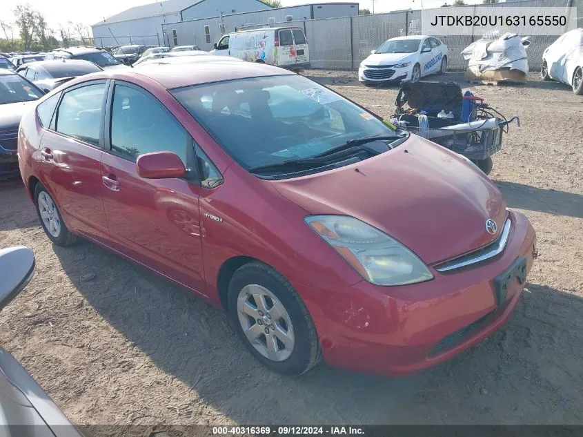 JTDKB20U163165550 2006 Toyota Prius