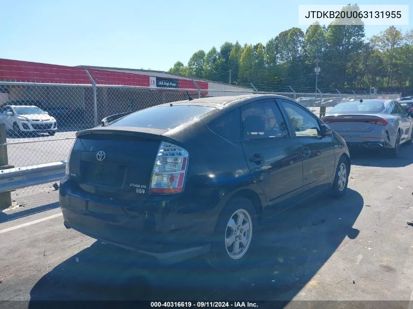 JTDKB20U063131955 2006 Toyota Prius