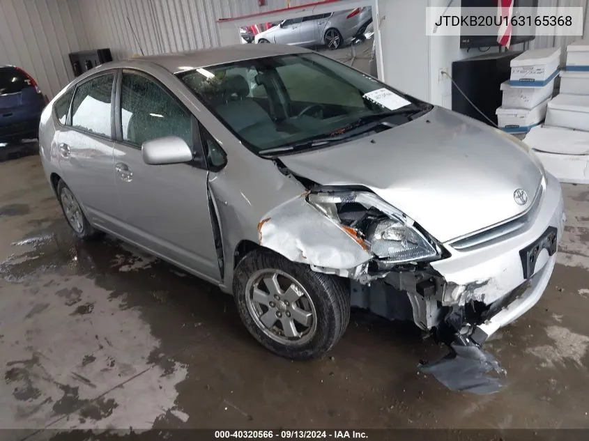 2006 Toyota Prius VIN: JTDKB20U163165368 Lot: 40320566