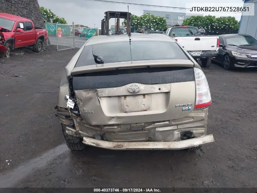 JTDKB22U767528651 2006 Toyota Prius