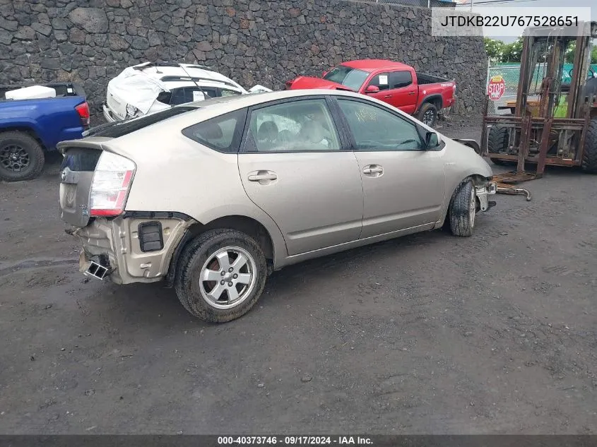 JTDKB22U767528651 2006 Toyota Prius