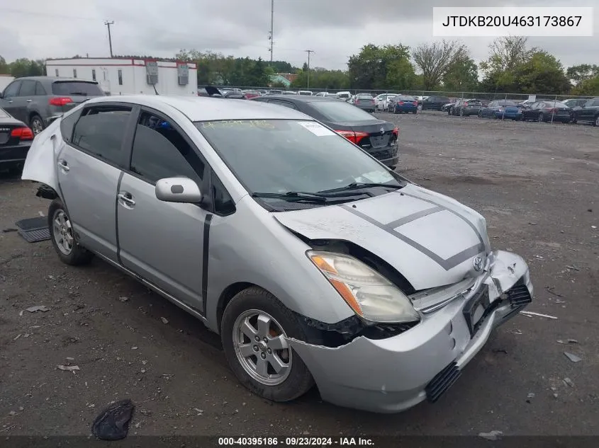 2006 Toyota Prius VIN: JTDKB20U463173867 Lot: 40395186