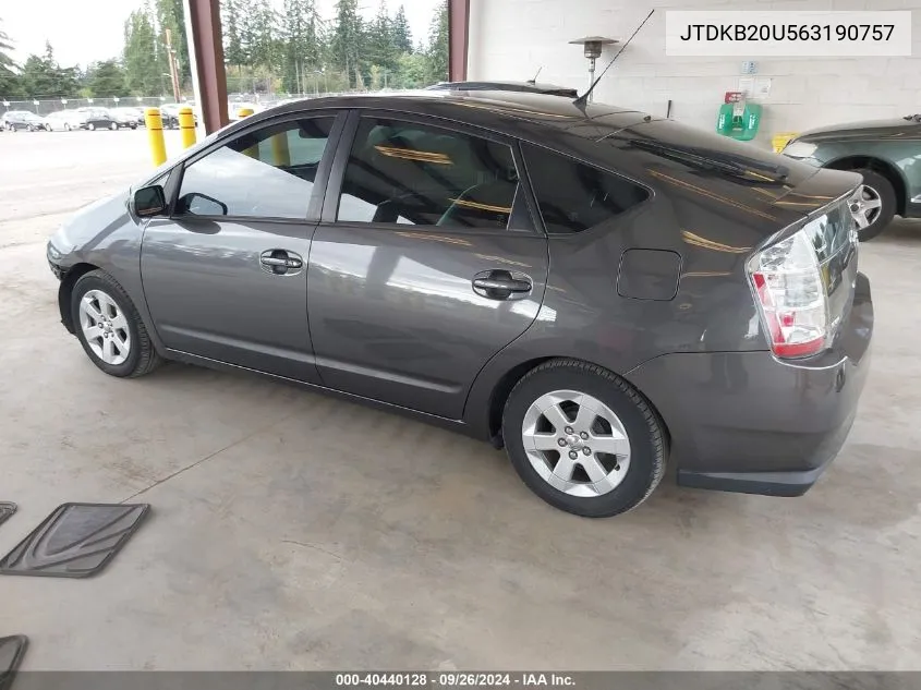 JTDKB20U563190757 2006 Toyota Prius