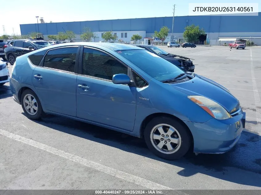 JTDKB20U263140561 2006 Toyota Prius