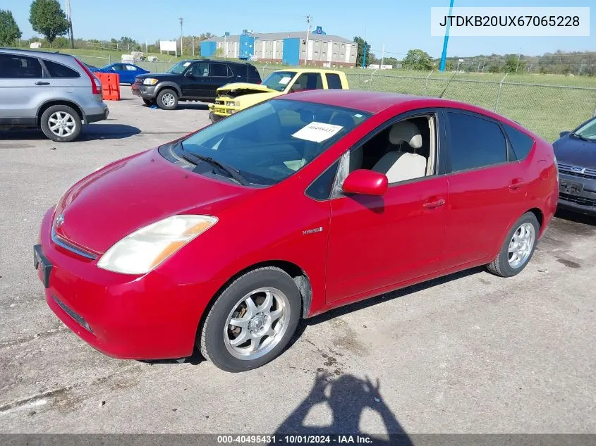 JTDKB20UX67065228 2006 Toyota Prius