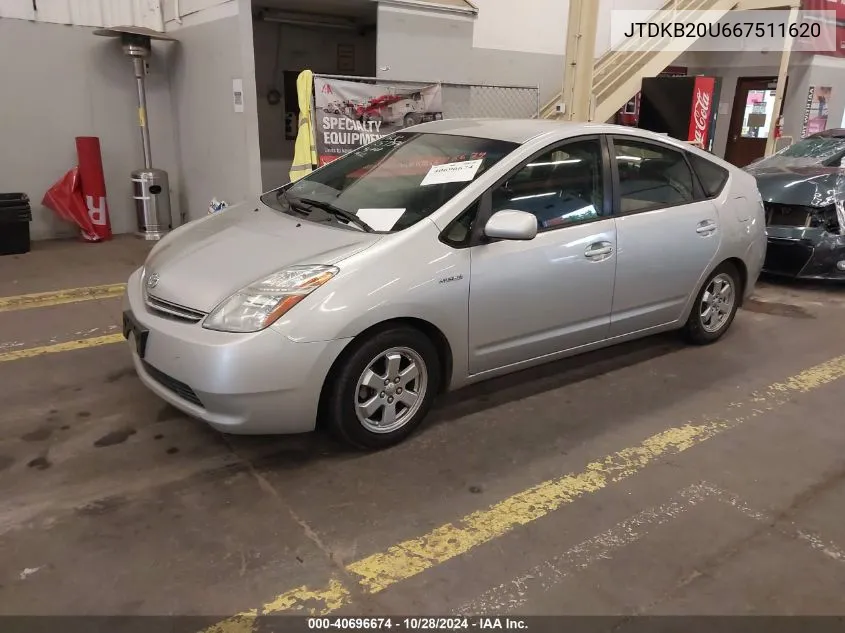 JTDKB20U667511620 2006 Toyota Prius