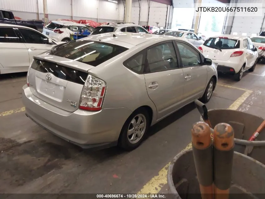 JTDKB20U667511620 2006 Toyota Prius