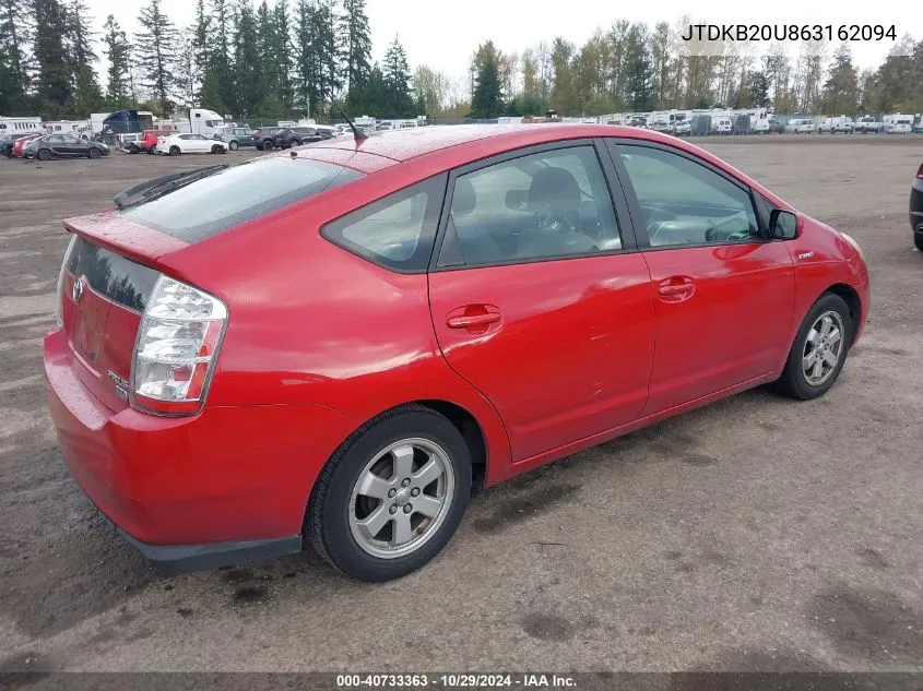 JTDKB20U863162094 2006 Toyota Prius