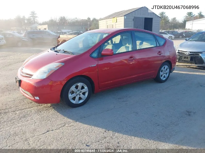 2006 Toyota Prius VIN: JTDKB20U467068996 Lot: 40795545