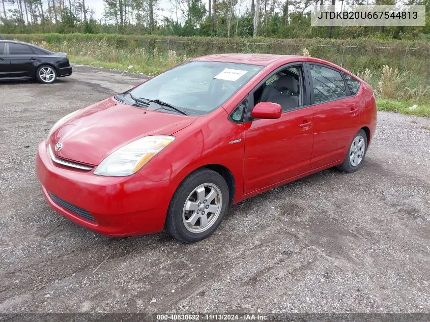 2006 Toyota Prius VIN: JTDKB20U667544813 Lot: 40830692