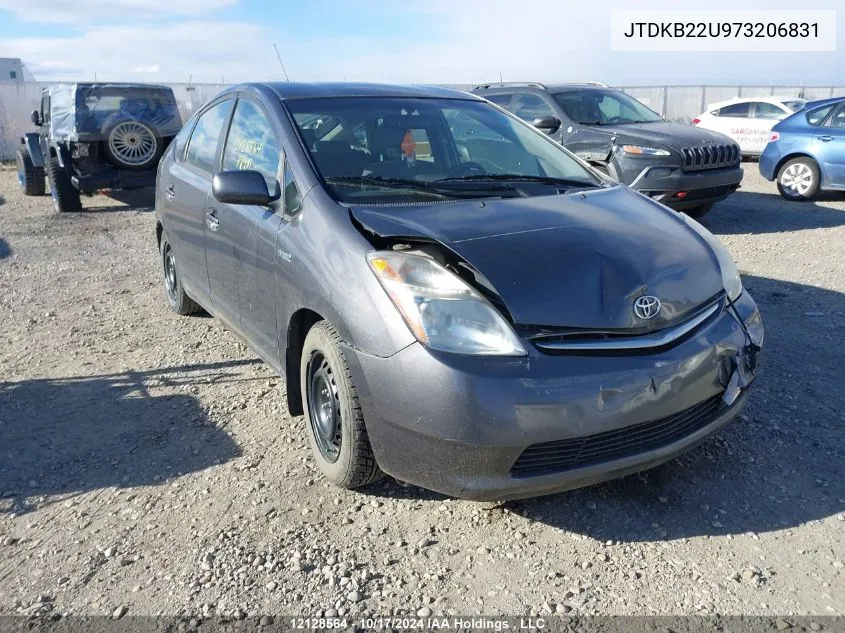 2007 Toyota Prius VIN: JTDKB22U973206831 Lot: 12128564