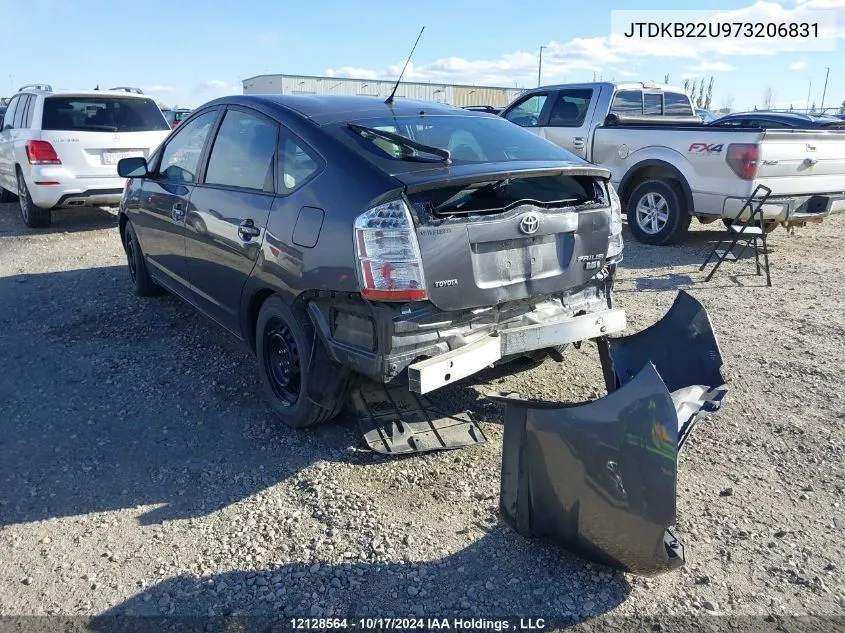 2007 Toyota Prius VIN: JTDKB22U973206831 Lot: 12128564