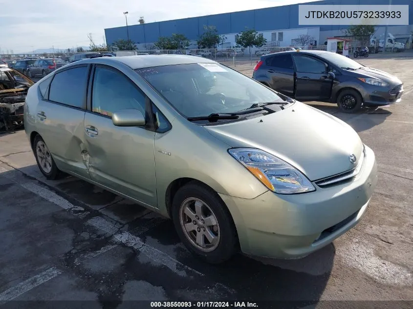 2007 Toyota Prius Touring VIN: JTDKB20U573233933 Lot: 38550093