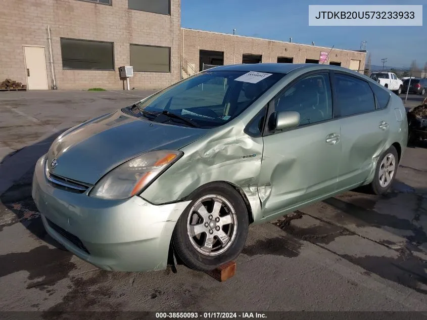 2007 Toyota Prius Touring VIN: JTDKB20U573233933 Lot: 38550093