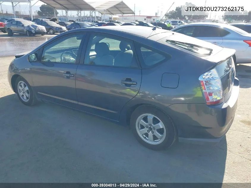 JTDKB20U273262175 2007 Toyota Prius