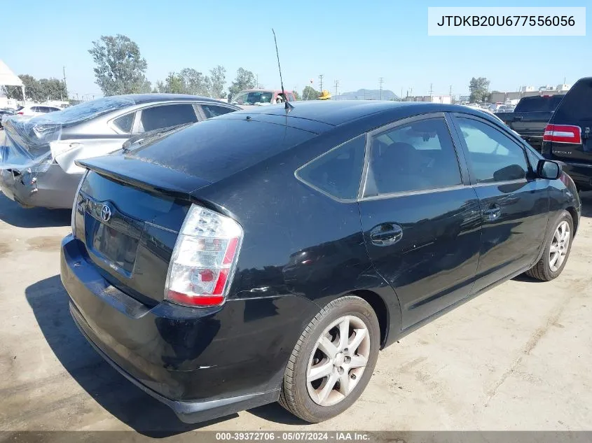 2007 Toyota Prius Touring VIN: JTDKB20U677556056 Lot: 39372706