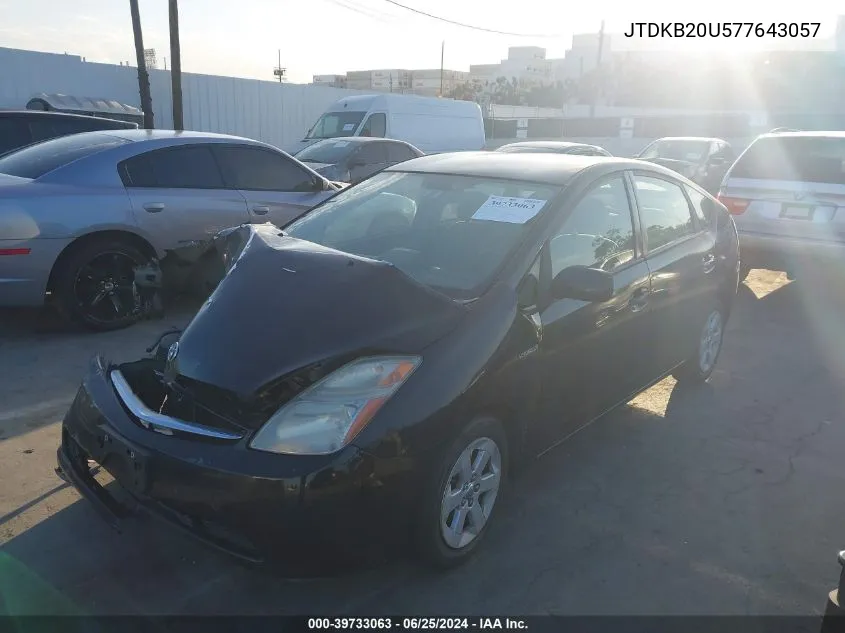 JTDKB20U577643057 2007 Toyota Prius