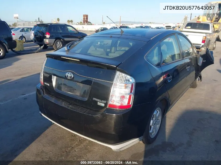 JTDKB20U577643057 2007 Toyota Prius