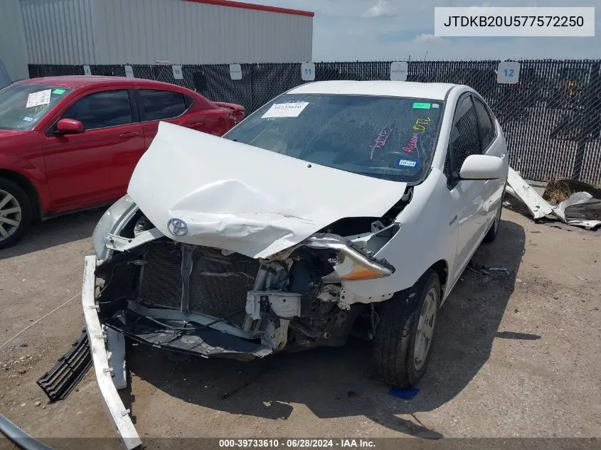 JTDKB20U577572250 2007 Toyota Prius