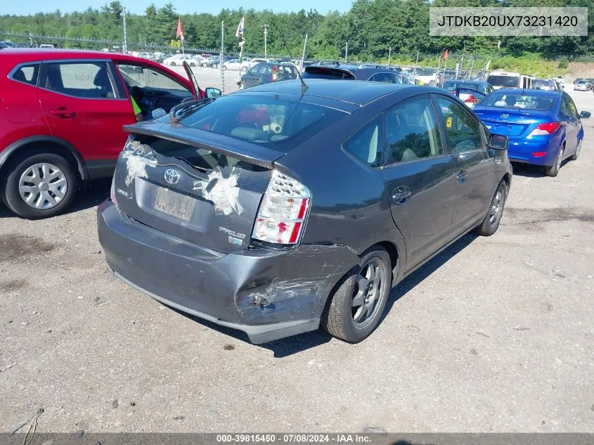 2007 Toyota Prius Touring VIN: JTDKB20UX73231420 Lot: 39815450