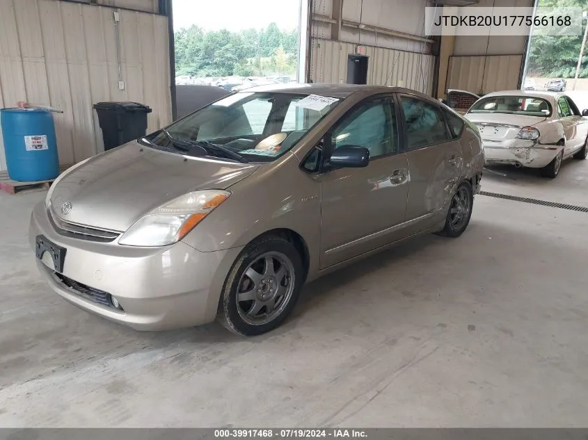 2007 Toyota Prius Touring VIN: JTDKB20U177566168 Lot: 39917468