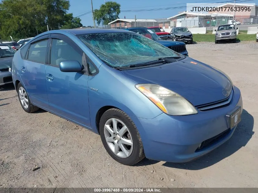 2007 Toyota Prius Touring VIN: JTDKB20U177633996 Lot: 39967488