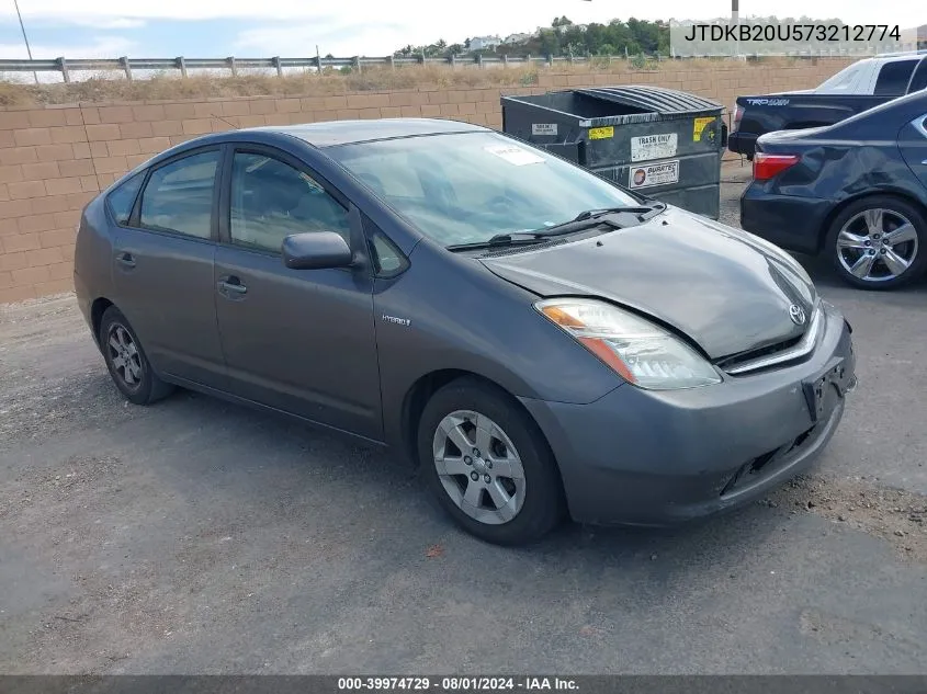 2007 Toyota Prius VIN: JTDKB20U573212774 Lot: 39974729