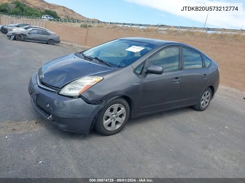 2007 Toyota Prius VIN: JTDKB20U573212774 Lot: 39974729