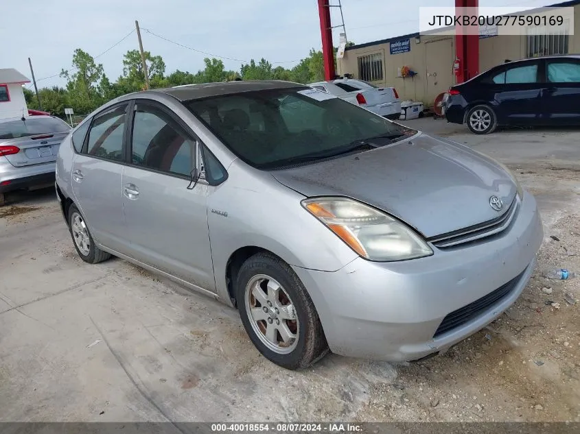 2007 Toyota Prius VIN: JTDKB20U277590169 Lot: 40018554