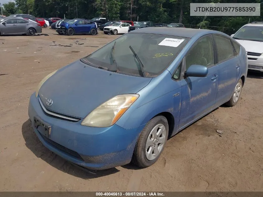 JTDKB20U977585390 2007 Toyota Prius