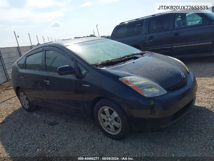 2007 Toyota Prius VIN: JTDKB20UX77653535 Lot: 40066277