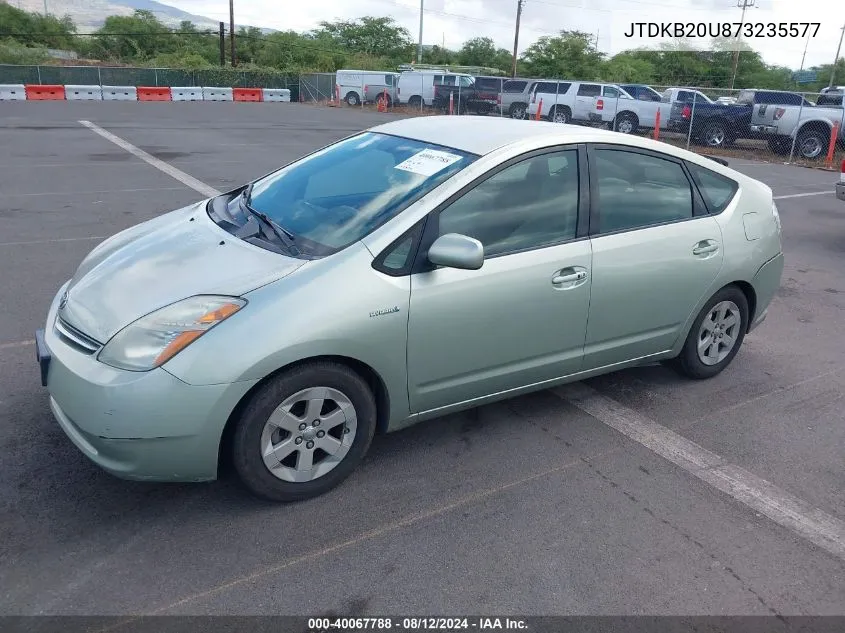 2007 Toyota Prius Touring VIN: JTDKB20U873235577 Lot: 40067788