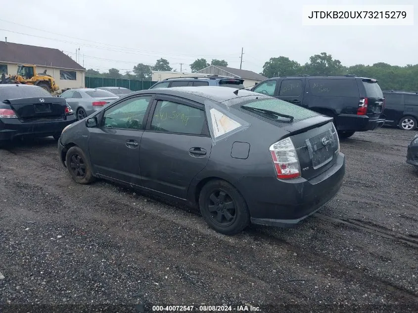 2007 Toyota Prius VIN: JTDKB20UX73215279 Lot: 40072547