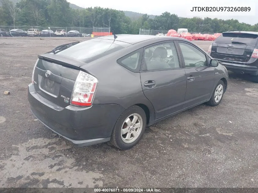 2007 Toyota Prius VIN: JTDKB20U973260889 Lot: 40076071