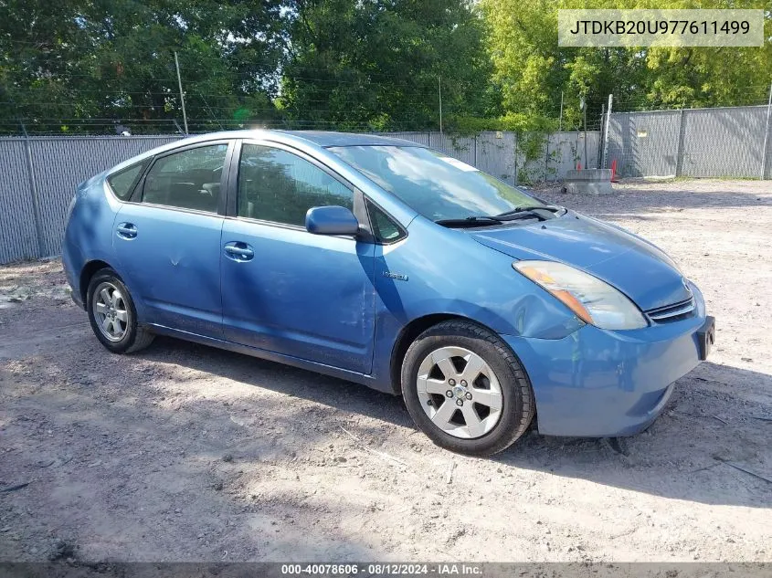 JTDKB20U977611499 2007 Toyota Prius