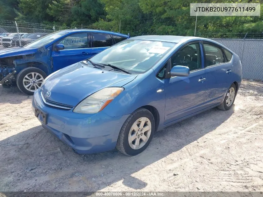 JTDKB20U977611499 2007 Toyota Prius