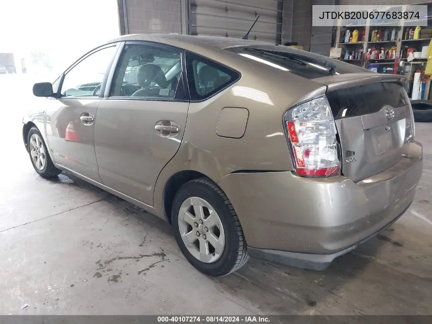 JTDKB20U677683874 2007 Toyota Prius