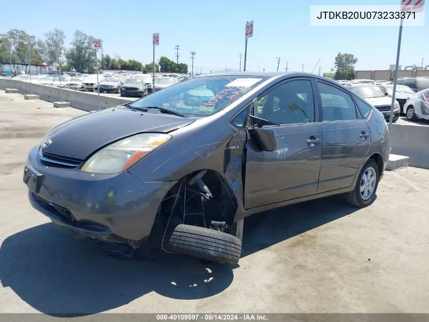 2007 Toyota Prius VIN: JTDKB20U073233371 Lot: 40109597