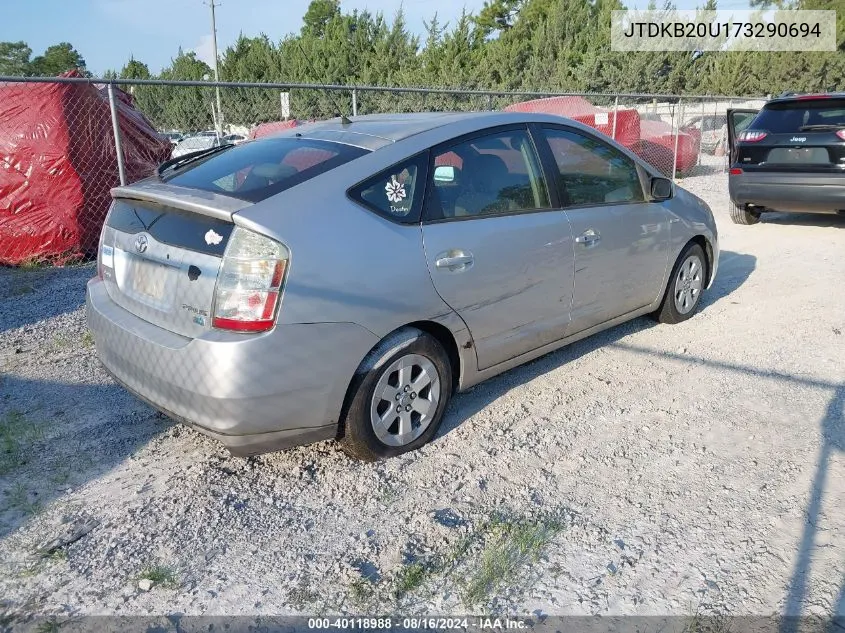 2007 Toyota Prius VIN: JTDKB20U173290694 Lot: 40118988