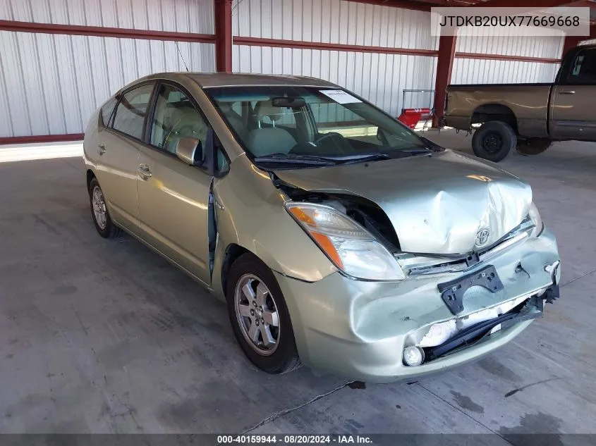 JTDKB20UX77669668 2007 Toyota Prius