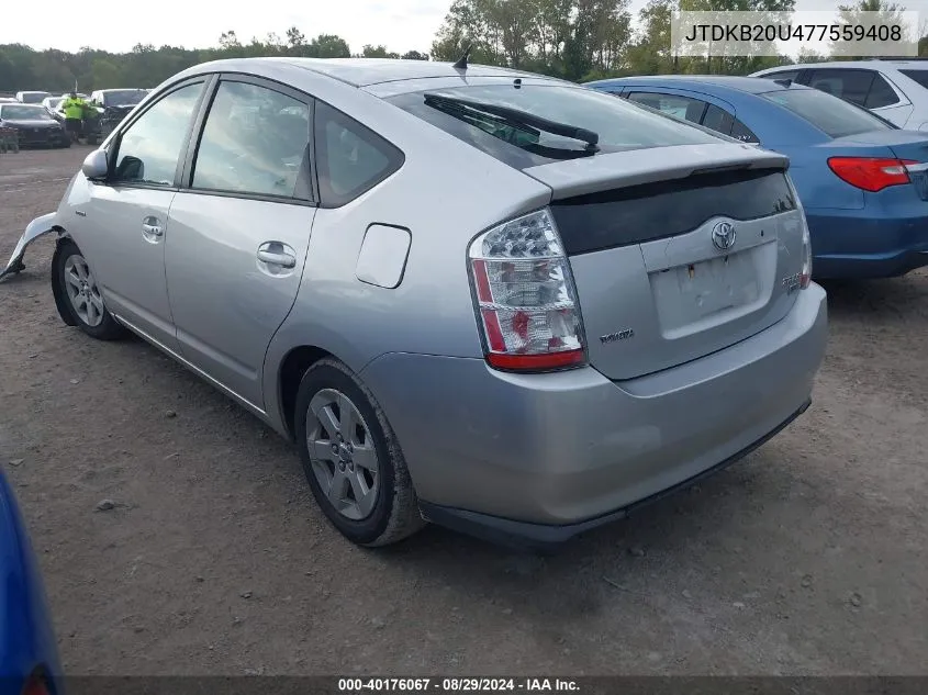 JTDKB20U477559408 2007 Toyota Prius