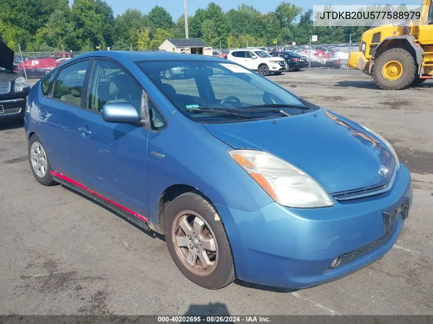 JTDKB20U577588979 2007 Toyota Prius