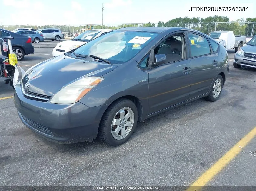 2007 Toyota Prius VIN: JTDKB20U573263384 Lot: 40213310