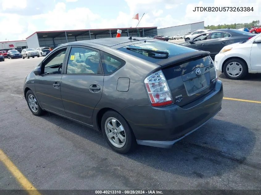 2007 Toyota Prius VIN: JTDKB20U573263384 Lot: 40213310